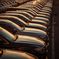 Line-up vehicles neatly for bidders viewing